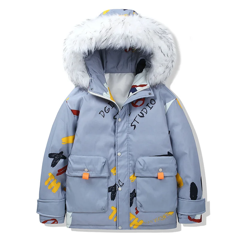 Winter Couple Fashion New Youth Hooded Cold and Warm Short Down Coat