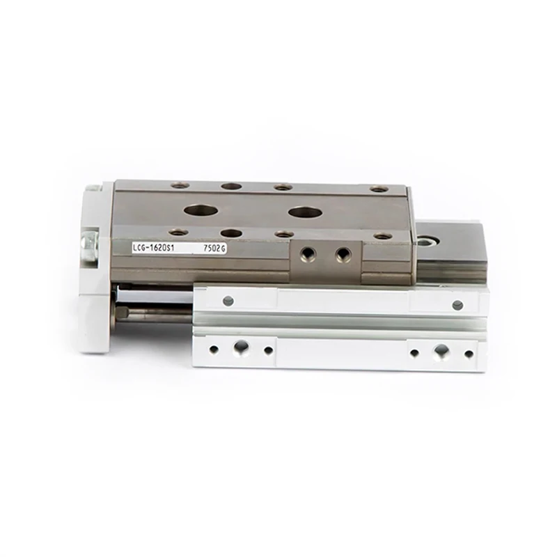 LCG High Precision Linear Sliding Table Double-sided Trunking Pneumatic Cylinder LCG6/8/12/16/20/25-Stroke10 20 40 50 100 150mm