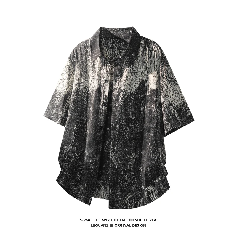 Men S Male Shirts Summer New Style Ice Silk Short Sleeve Plus Size Casual Top Breathable Quick Dry Lightweight