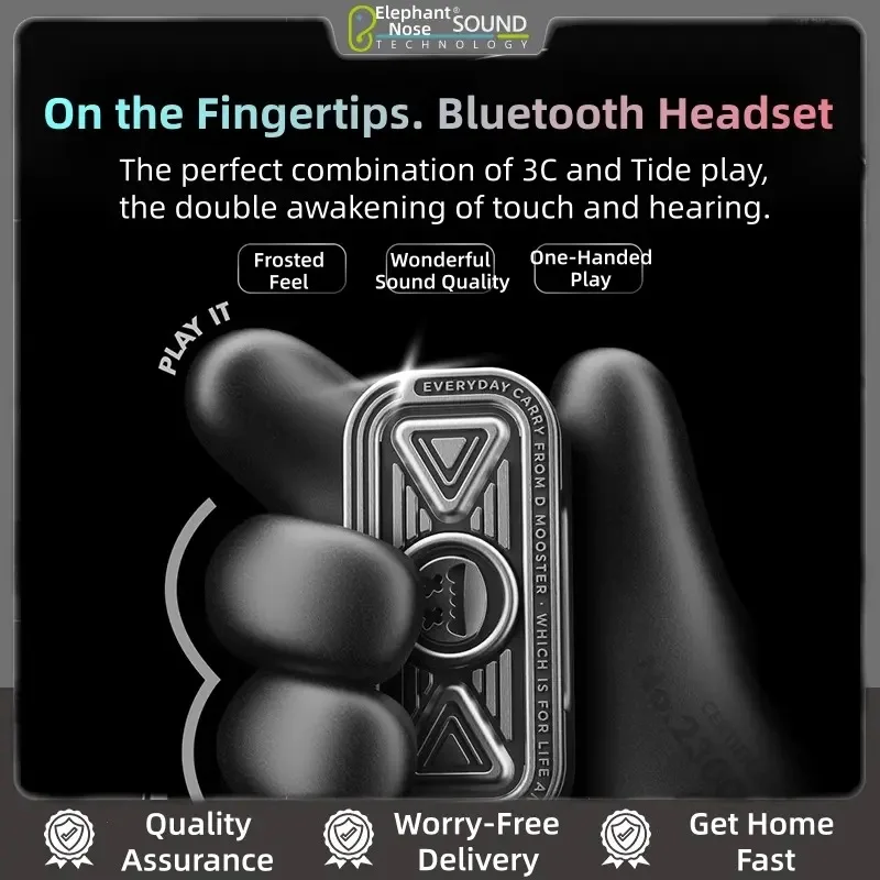 Dmooster D15 DNC TWS Headphone Bluetooth HIFI Headset Fidget Spinner Metal Wireless Earphone Sport Man Driver Diameter Style