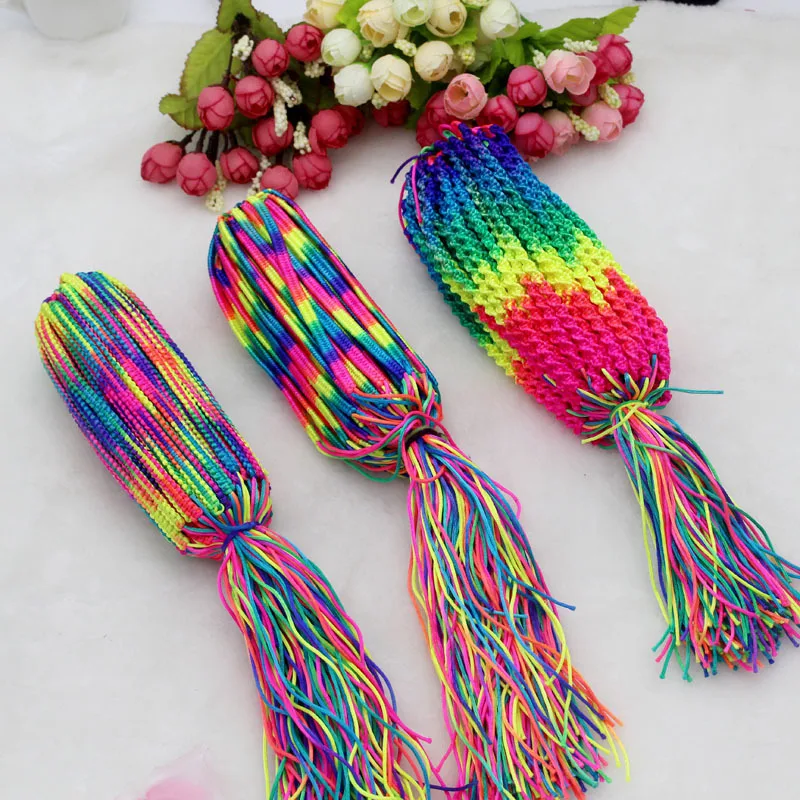 20Pcs Ethnic Style Woven Rope String Bracelet Child Party Favors Kids Birthday Baby Shower Gift Wedding Festivals For Guests