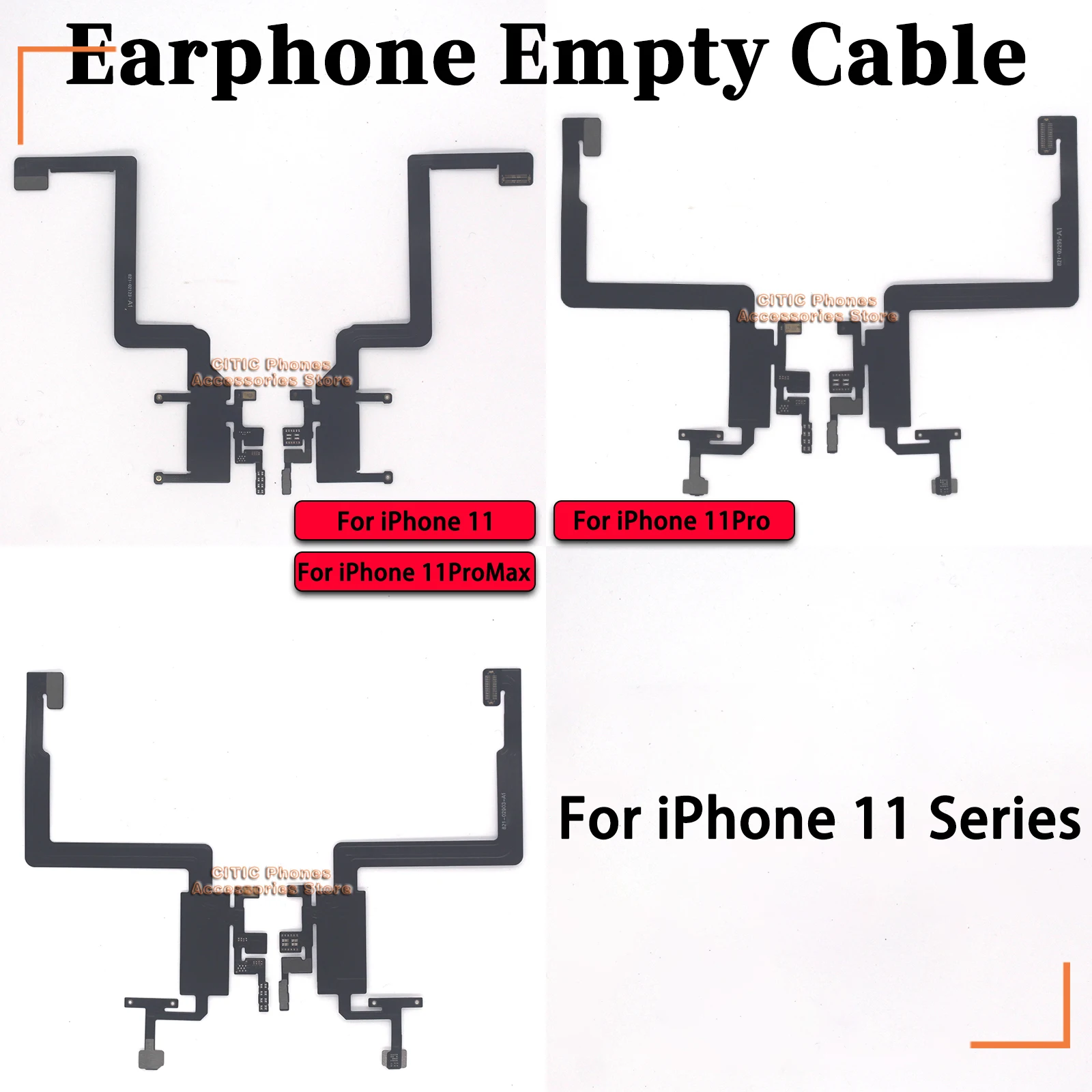 10-50 stks/partij Omgevingslichtsensor Geluid Oortelefoon Luidspreker Lege Inductieve Flex Kabel Voor iPhone 11 12 Serie 11 Pro Max 12 mini