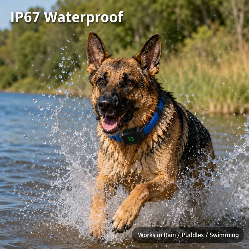 GPS Pet Fence Wireless Collar Progressive Fixed Correction Modes Static Levels 1 to 16 Beep Vibration Alerts Pet Safety