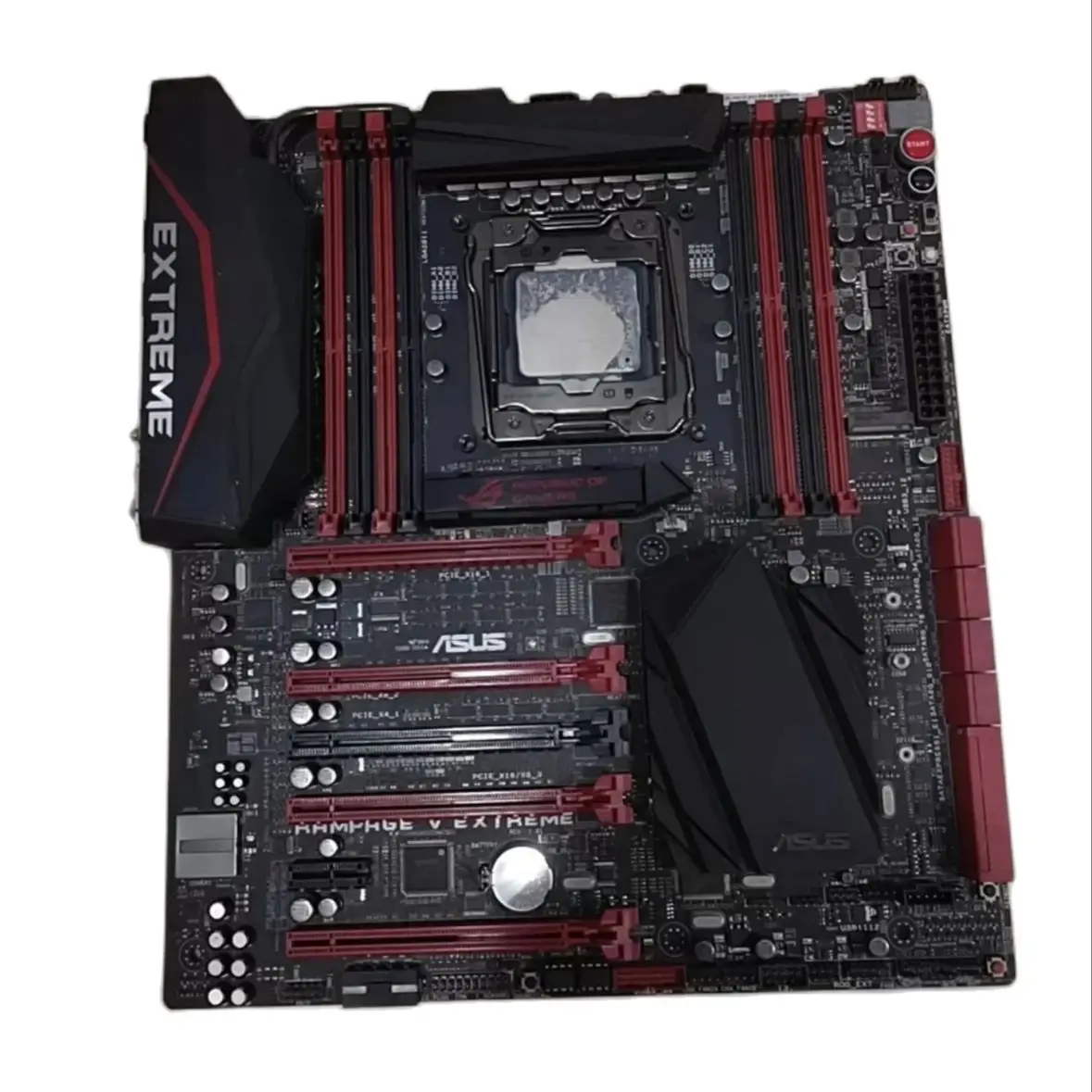 Asus R5E RAMPAGE V EXTREME x99 motherboard Motherboard without block, send 2620v3CPU second-hand test function is normal