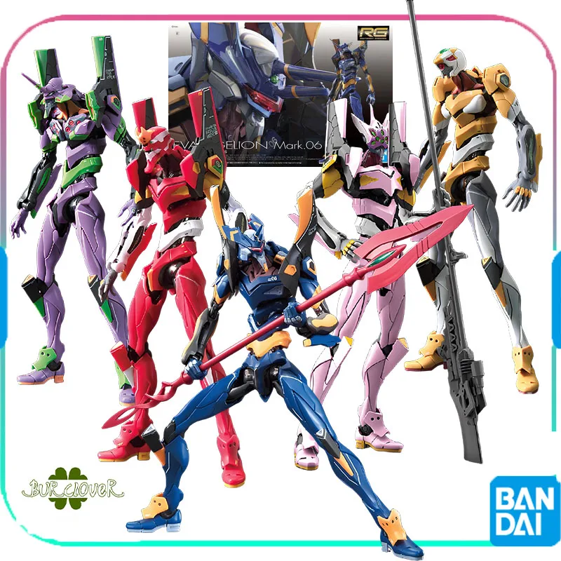 

Bandai Original GUNDAM RG Series EVANGELON PRODUCTION MODELO2 Anime Action Figure Assembly Model Toys Collectible Model Ornament