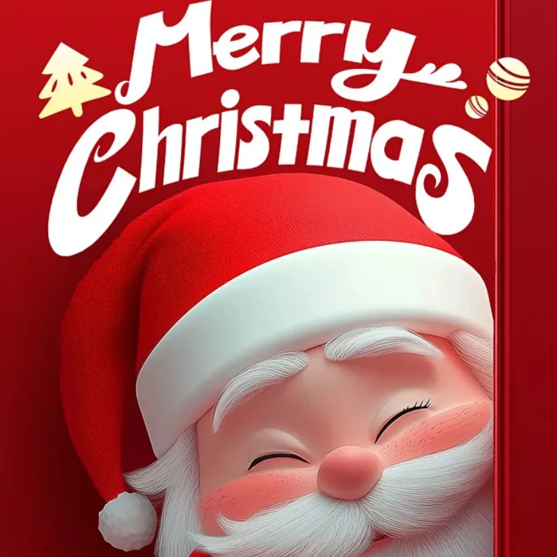 Papai noel elétrica escalada grânulo corrente a pilhas natal móvel interior e exterior árvore de natal pendurado acessórios