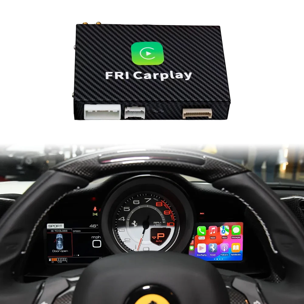 

F12 458 F8 Berlinetta 812 GTS 488 GTC4Lusso California T Auto Electronics CarPlay Android Auto Module For Ferrari