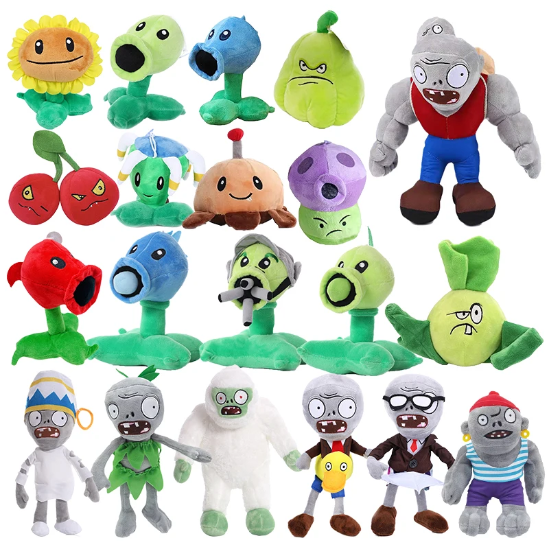 1pcs Plants vs Zombies Plush Toys 13-20cm PVZ Plants Peashooter SunFlower Plush Stuffed Toys Soft Christmas Birthday Gifts