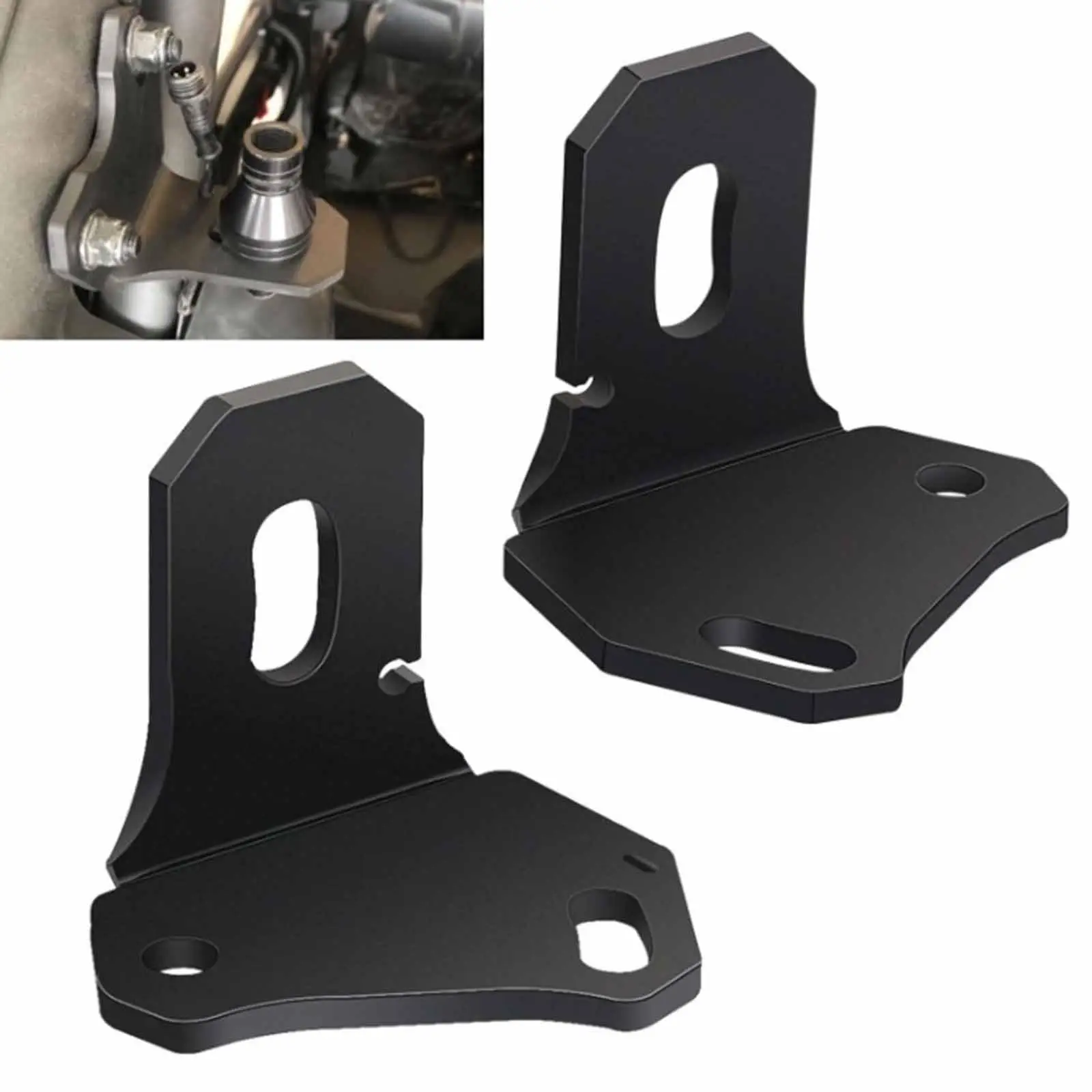 2Pcs Rear Pillar Flag Antenna Mount Brackets, Direct Replace Flag whips Light Antenna Mount Brackets, for Maverick x3