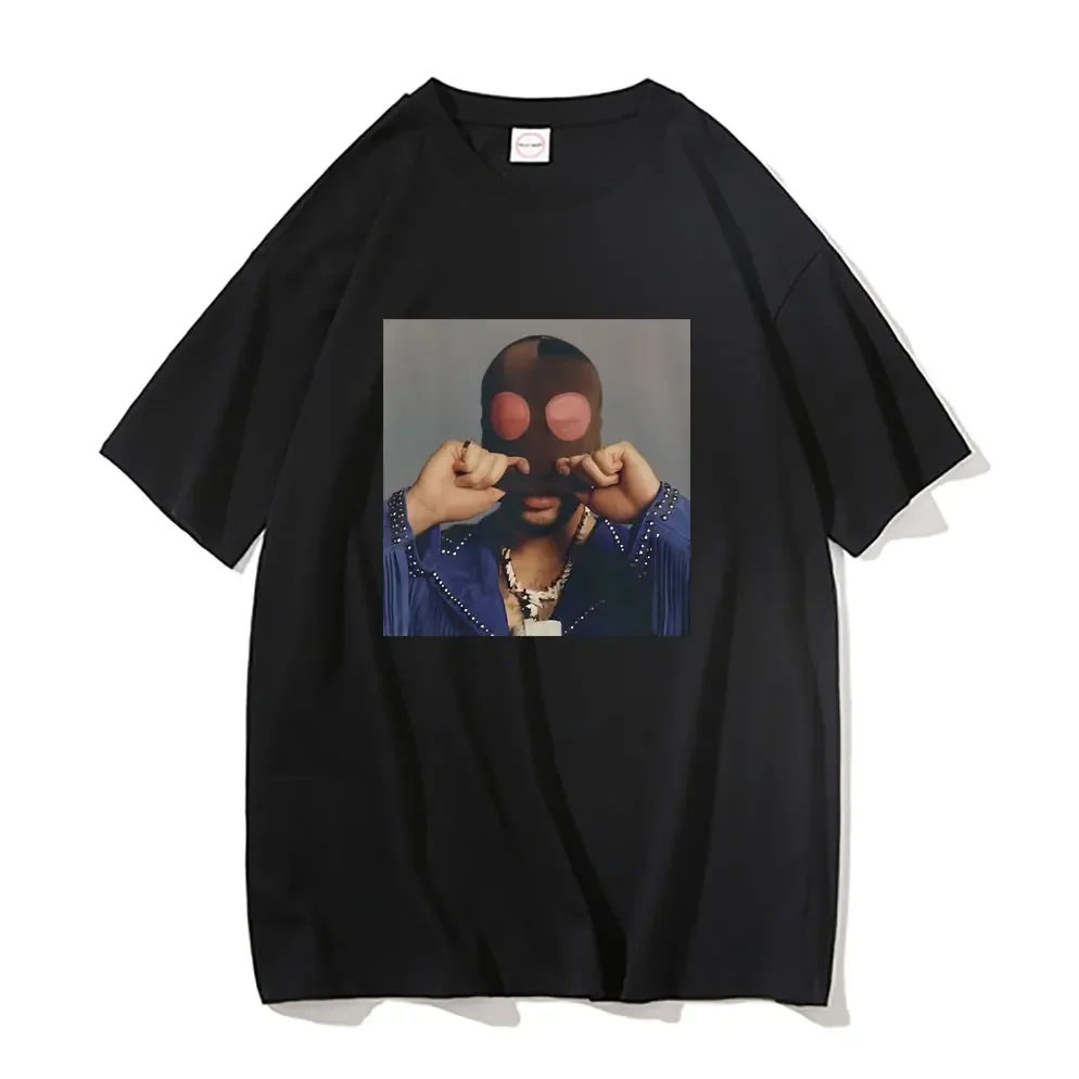 래퍼 Bad Bunnnny Nadie Sabe Lo Que Va A Pasar Manaana 앨범 그래픽 프린트 티셔츠, 반팔, 남성 힙합 오버사이즈 티셔츠