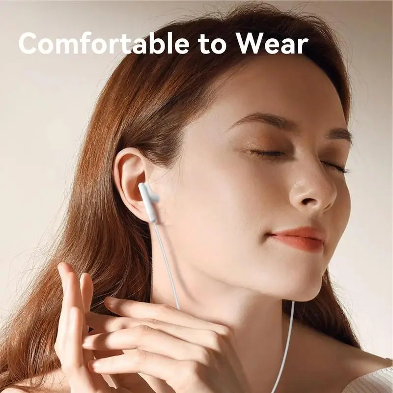 سماعة رأس داخل الأذن من النوع C ، سماعة أذن سلكية عالية الدقة مع تحكم في مستوى الصوت ، ملحق مشغل رقمي للآباء والطلاب والأطفال وعشاق الموسيقى