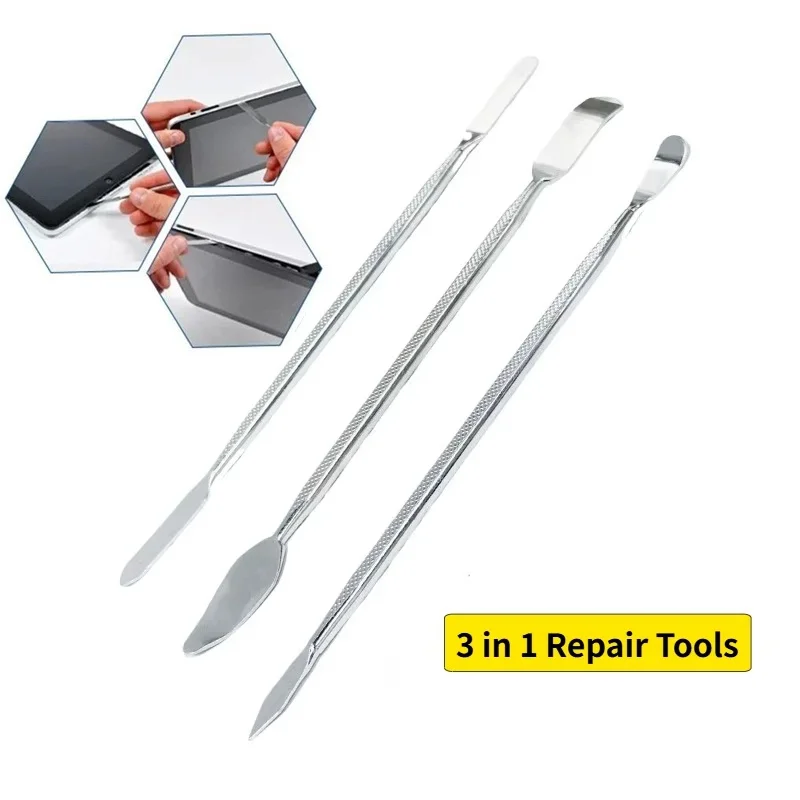 3 Piezas Kit de Apertura para Reparación de Celulares con Espátulas para iPhone Huawei Tablet Laptop