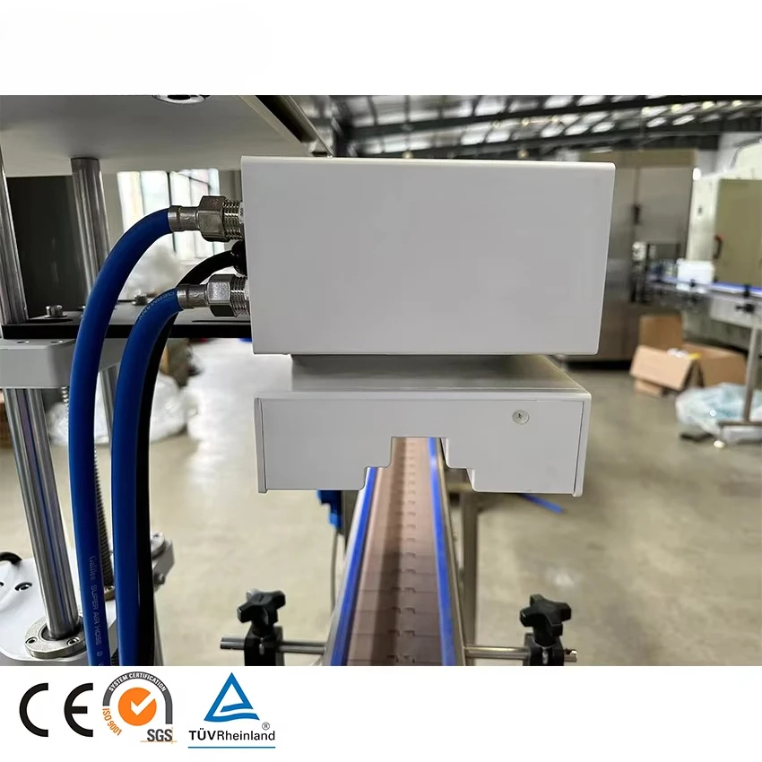 High-efficiency automatic water-cooled aluminum foil gasket sealing machine for food plastic cans and bottles