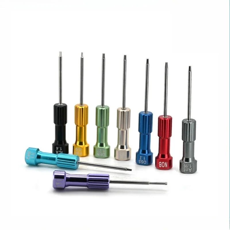 9PCS Dental Technician Screwdriver Kit Compatible with Implant Systems FRI ANK ANT OSS MIS DE
