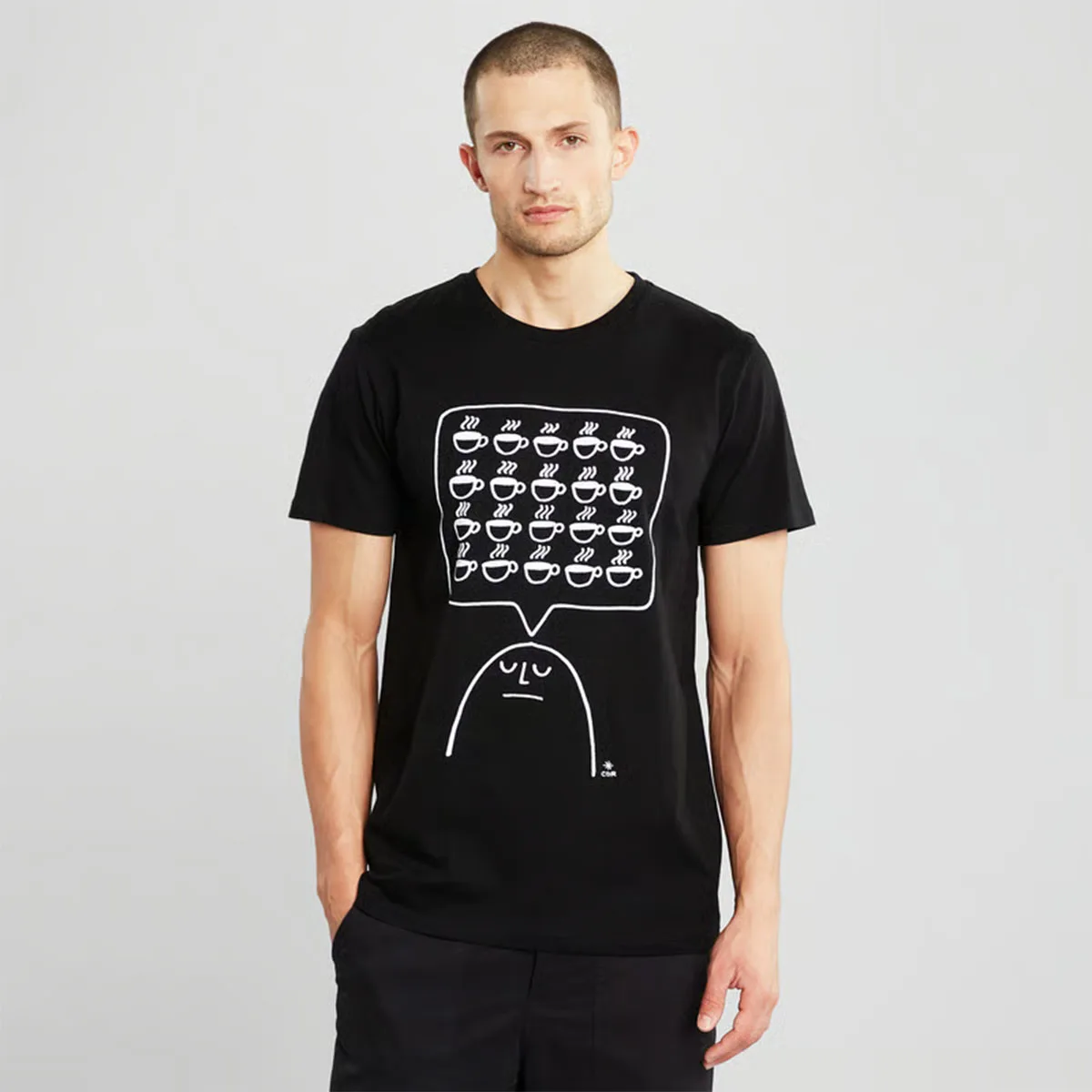 

Summer 2025 New style Over-caffeinated design Coffee addict tee T-shirt Man Women Sport Casual Breathable Cotton Fashion Clothes