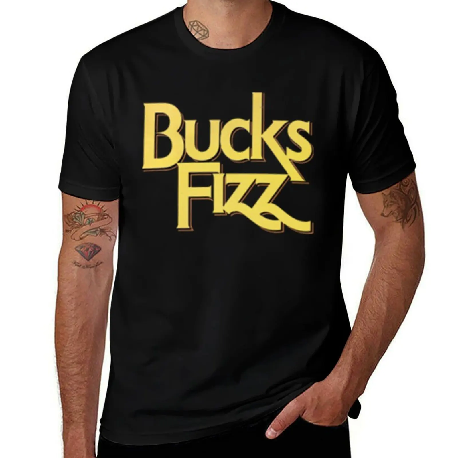 

Bucks Fizz GoldBlack T-Shirt vintage anime shirt new edition plain Men's clothing