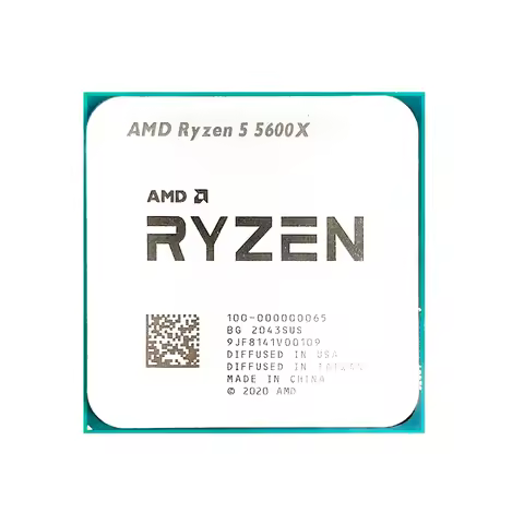 NEW AMD Ryzen 5 5600X R5 5600X 3.7GHz Six-Core Twelve-Thread  65W   Socket AM4 CPU Gaming Processo  no fan