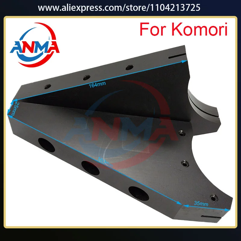 

For Komori Offset Printing Machine Spare Parts Ink Duct End Blocks Komori L440 Ink Hopper Baffle Triangle Plate