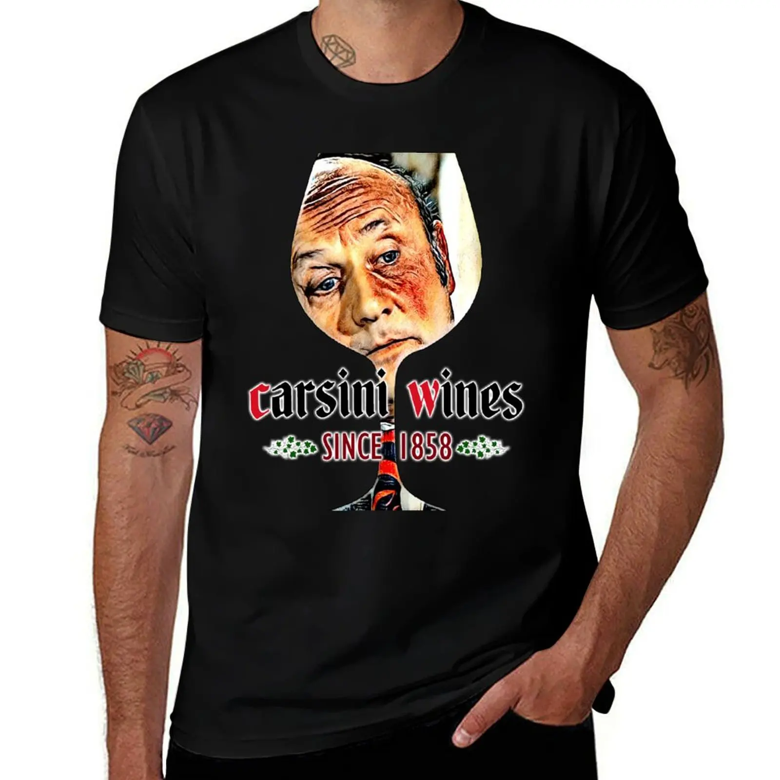 Carsini Wines Promo T-Shirt Holiday Party Tee Shirt T-Shirt