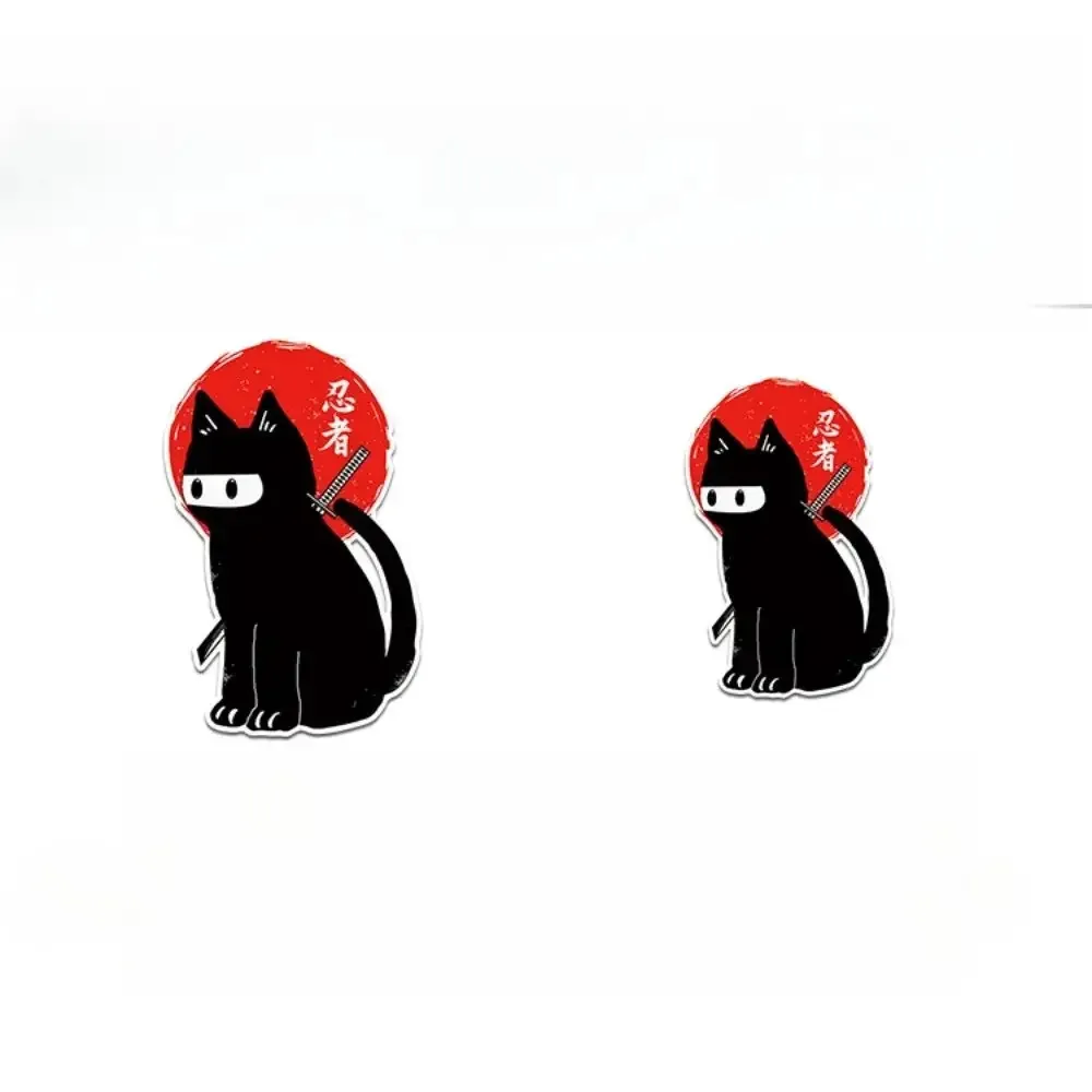 1PC Ninja Cat Sticker, Anime Style Vinyl Decal for Car Motorcycle Laptop,Waterproof Durable, Cool Gift for Japanese Culture