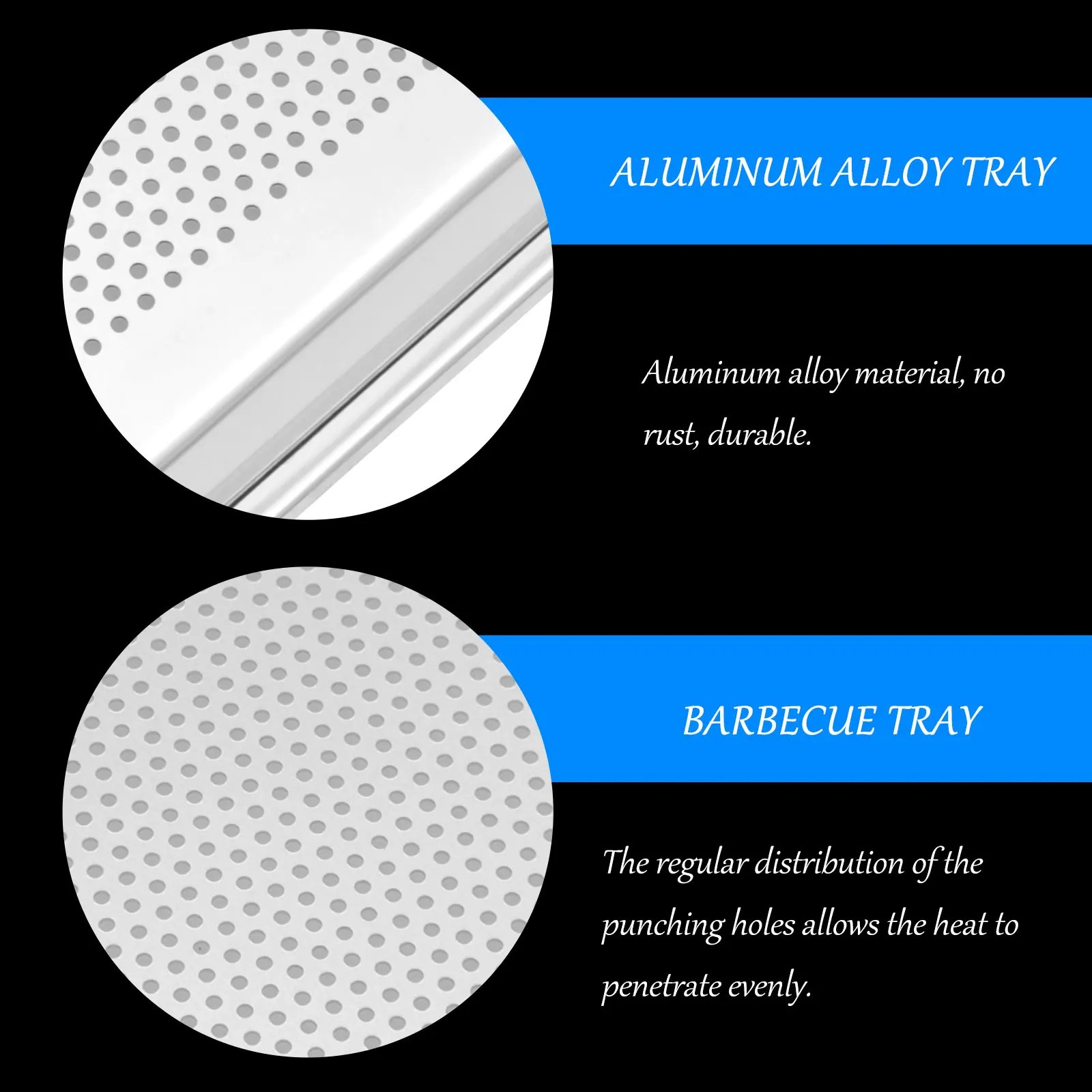 

Pcs Bakeware Roasting Pan Aluminum Alloy Cooling Tray Baking Grilling Steaming Even Heat Dual Purpose Easy