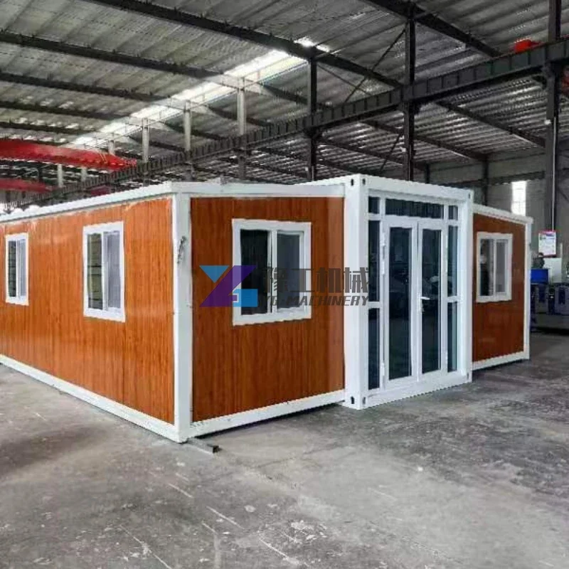 40ft Luxury Prefabricated Residential Living Room Expandable Foldable Double Wings 2 Bedrooms Bathroom Mobile House Container