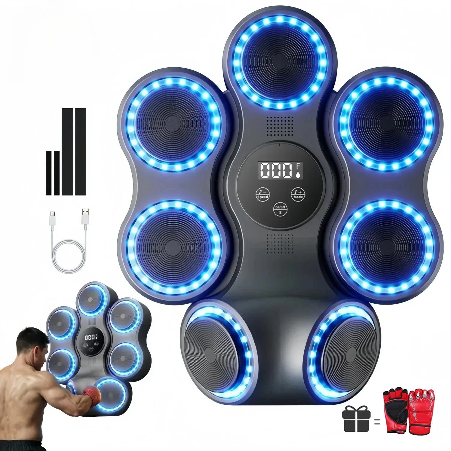 2025, neue Musik-Boxmaschine, Bluetooth, für Erwachsene, elektronisches Wandziel,