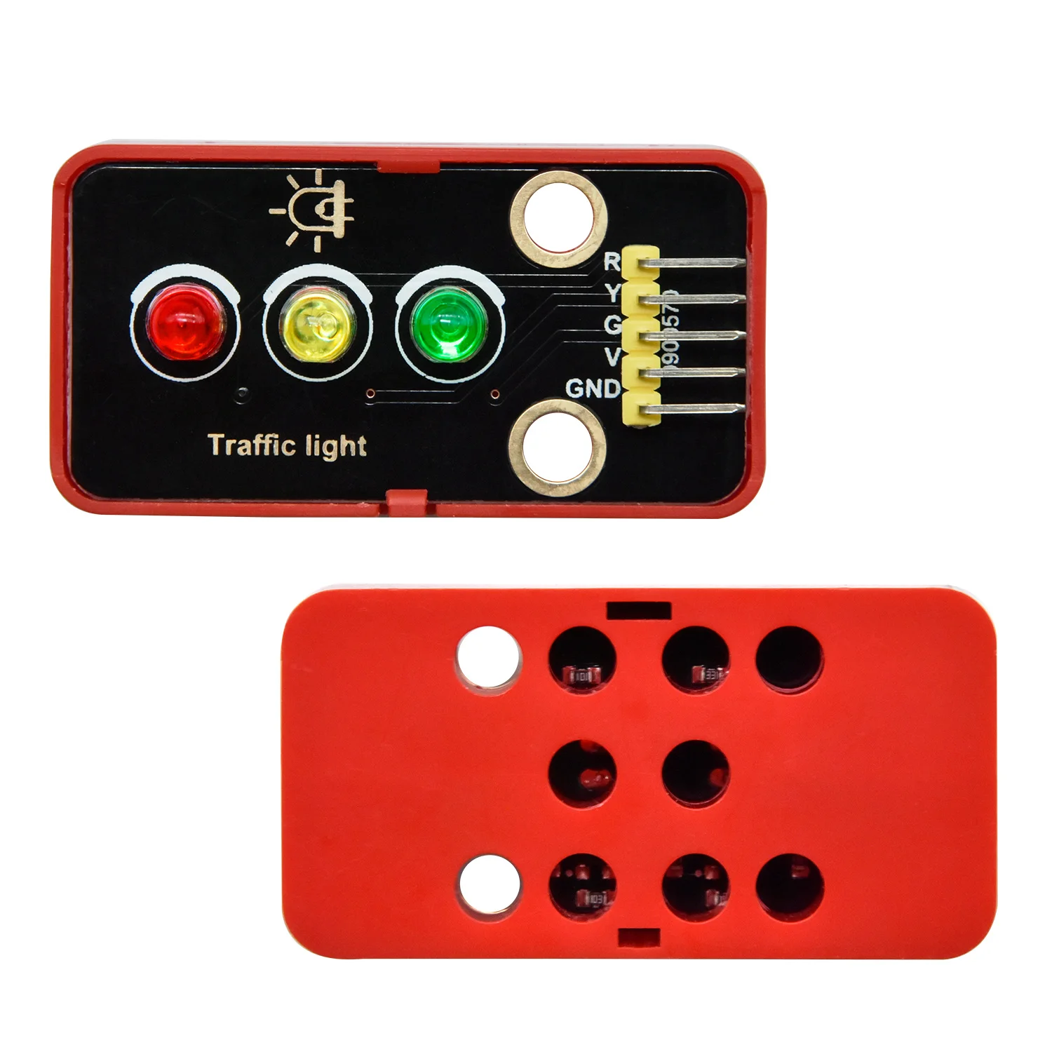Picture 3: Keyestudio Traffic Light Module Compatible With Lego Blocks For Arduino /Microbit /Raspberry Pi Project