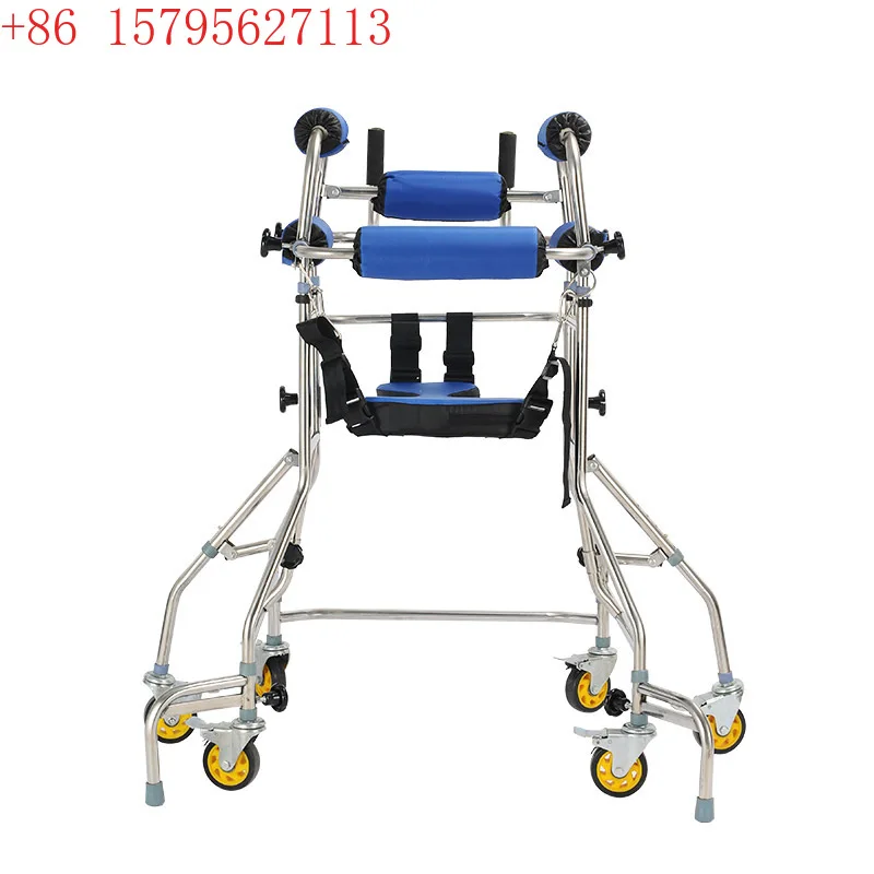 

Adult walker rehabilitation training walker assisted walking stainless steel children's desktop walker