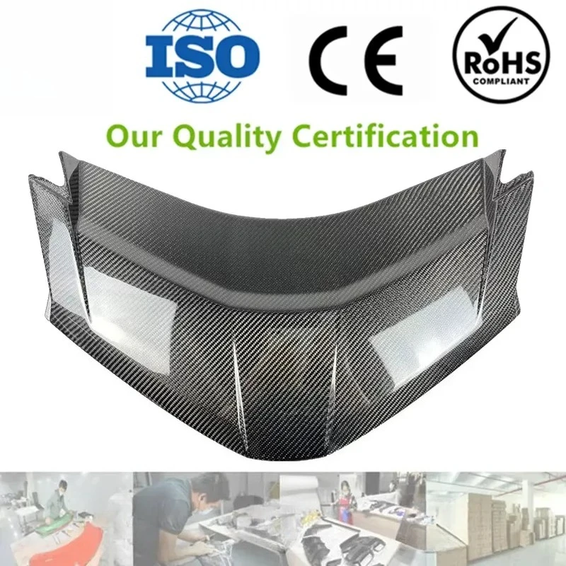 C8 OEM Style Carbon Fiber Rear Hatch Lower Window Cover for Corvette C8 Stingray Eray 2020 Plus
