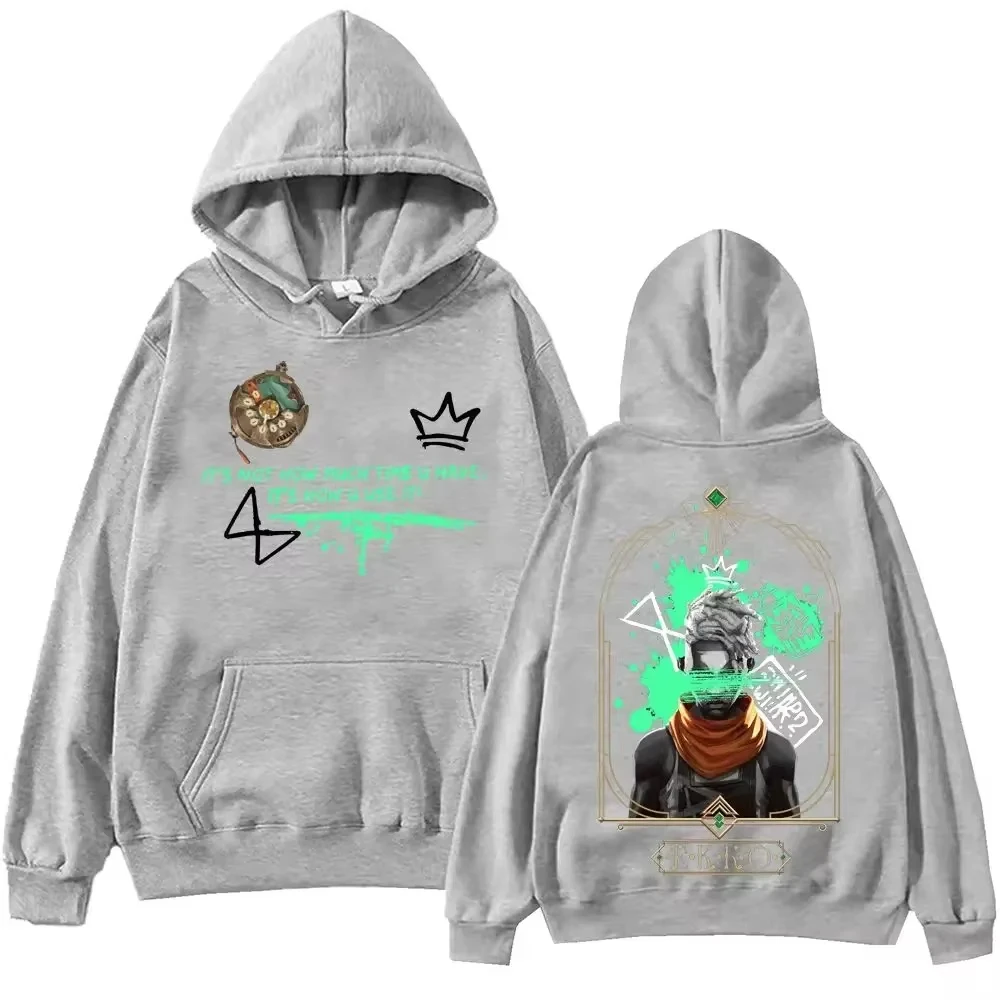 Hot Anime Ekko-Arcane Hoodie Harajuku Hip Hop Pullover Tops Popular Music Sweatshirt Fans Gift Anime Hoodies Men Women Hoodies