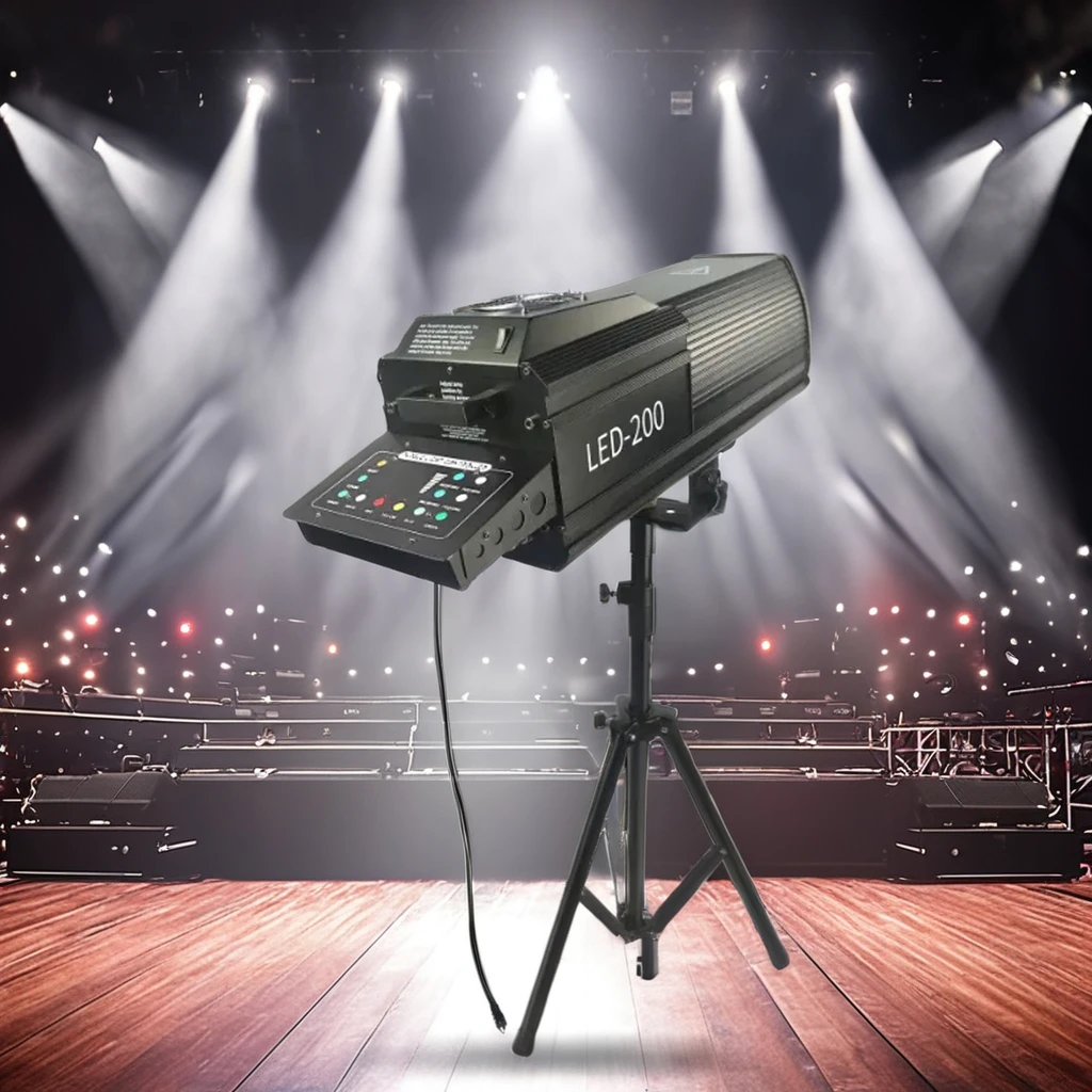

New 200W Spot Pixel Control DJ Disco Wedding Theater Concert Stage LED Follow Spot Light