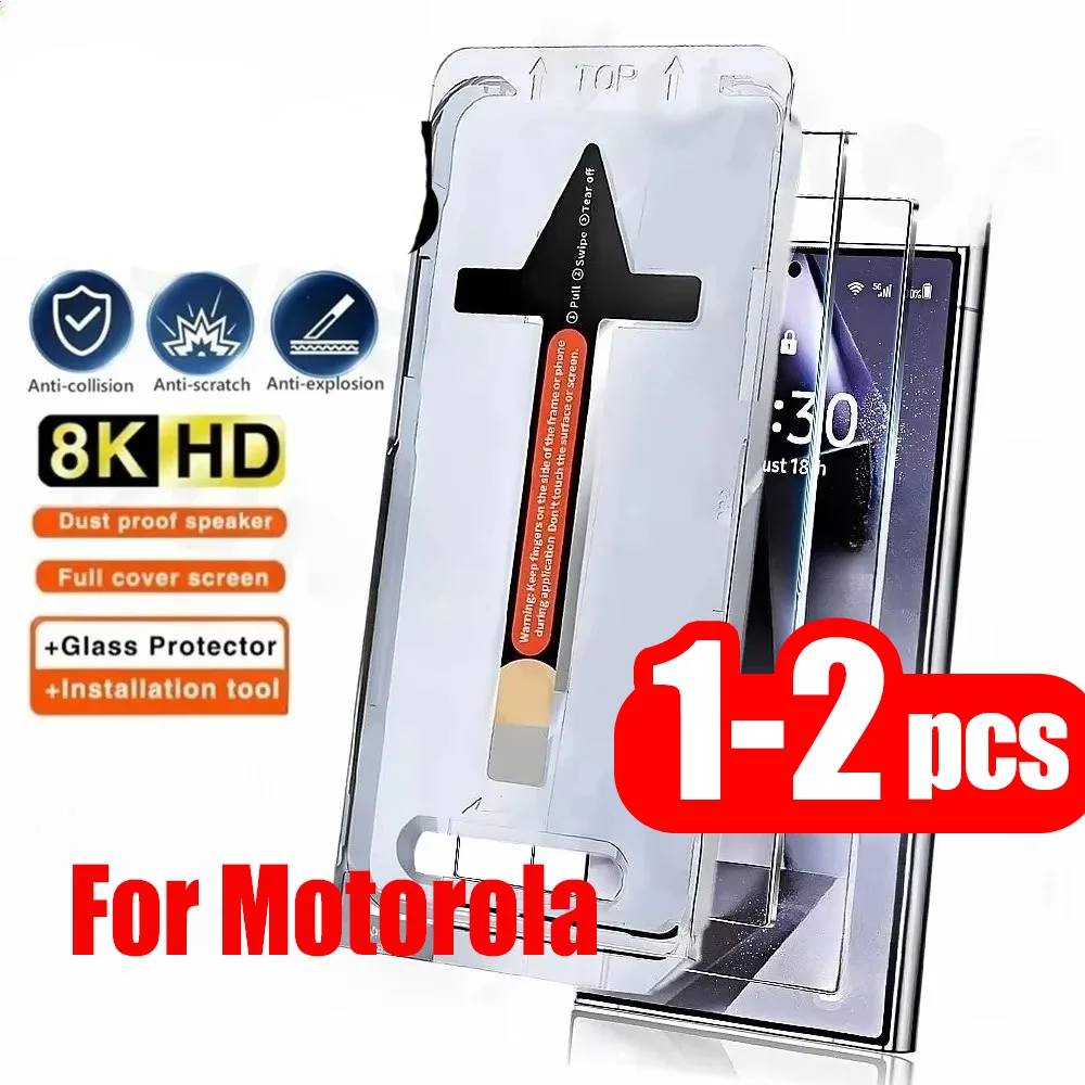 1-2Pcs Clear Film For Motorola Moto G56 G87 G37 G54 G55 G84 G75 G35 G15 G17 G86 Power Edge 70 Fusion 50 60 Pro 60 Neo Protector