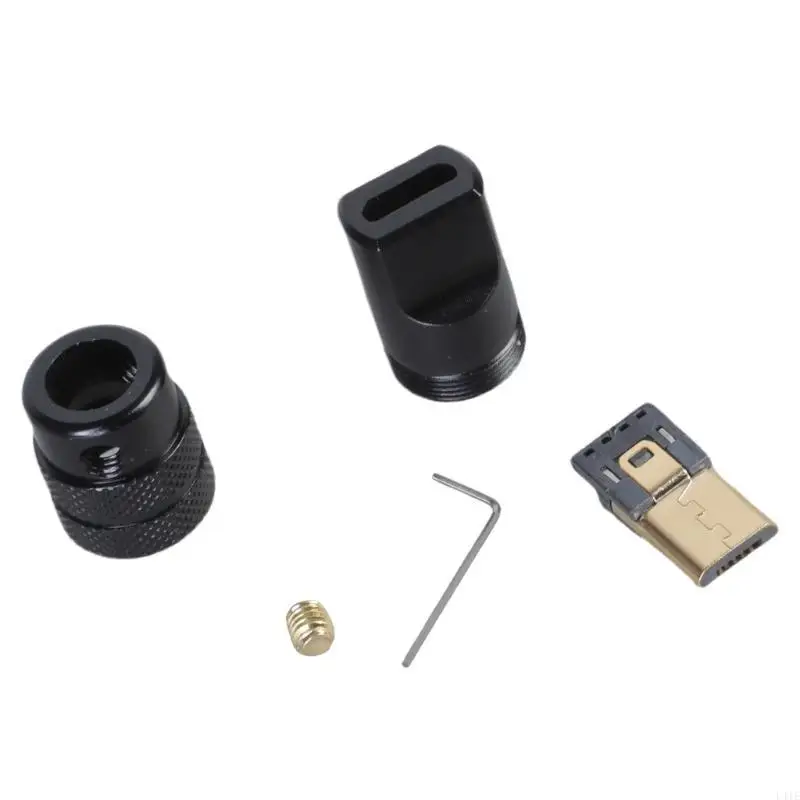 

L41E USB 5PIN мужской паяющий разъем алюминиевый сплав раковина для телефонов таблетки
