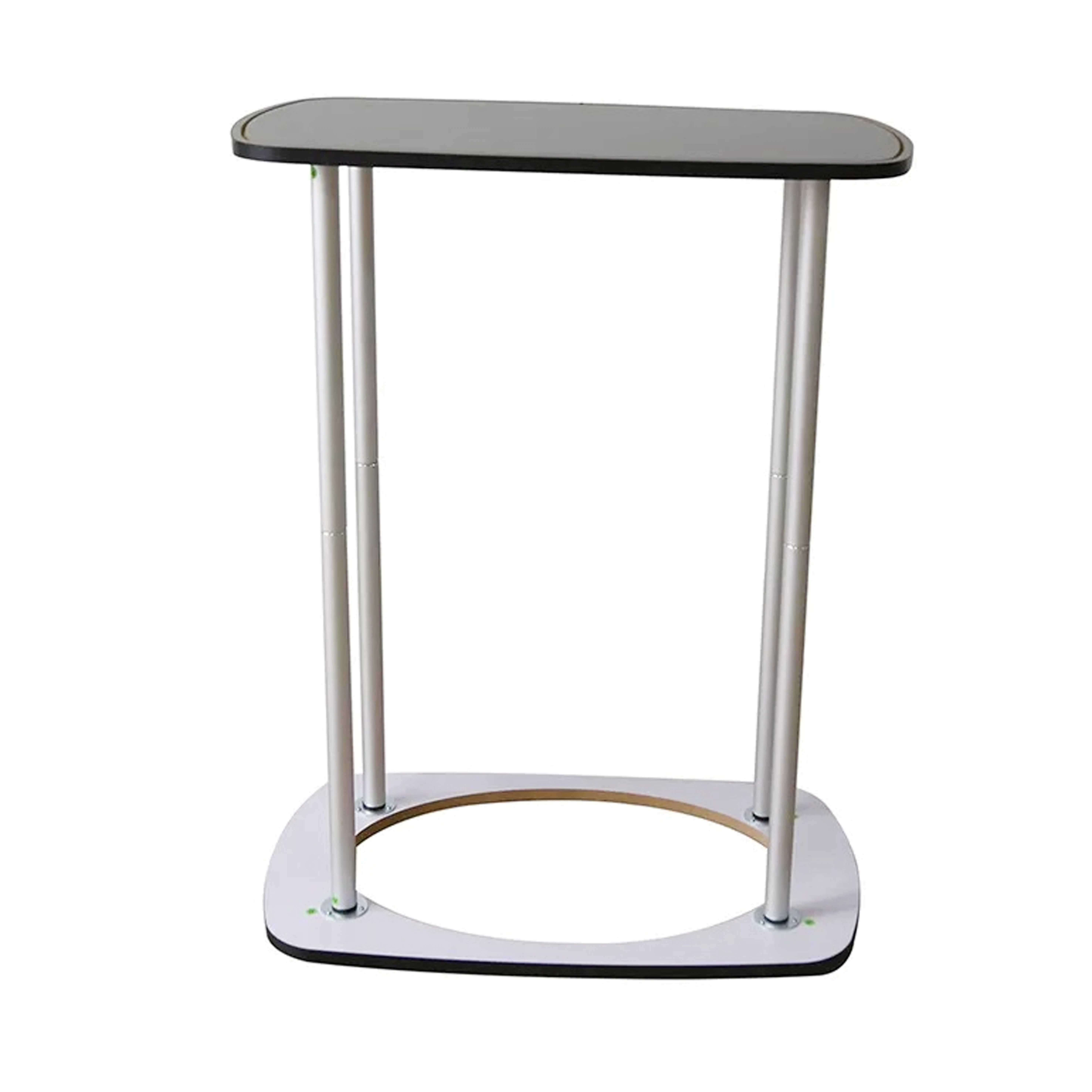 Easy-to-assemble luxury custom portable dining table counter high-quality aluminum tube frame custom fabric display