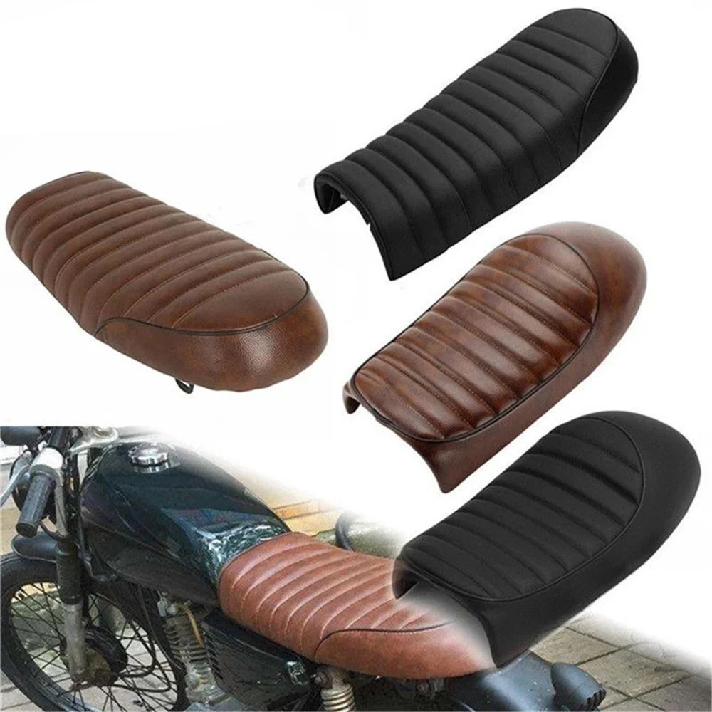 Caterpillar Retro Seat Cushion For HONDA CG125/Jialing 70 Classic Seat Cushion Assembly High Quality Seat Bag Saddle Cafe