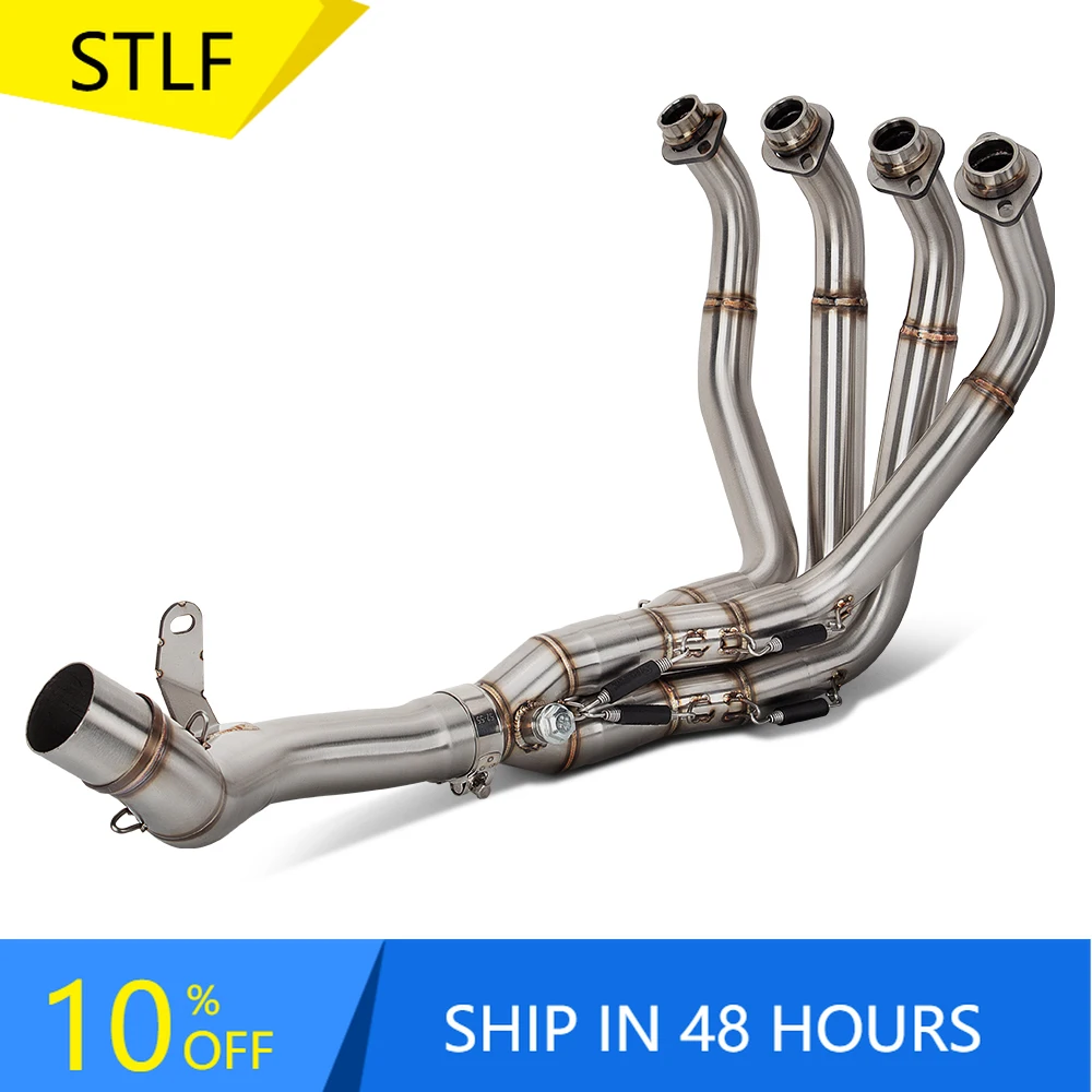 

STLFFor Kawasakis Z900 A2 2017-2023 Complete Motorcycle Exhaust Stainless 51mm Front Link Manifold