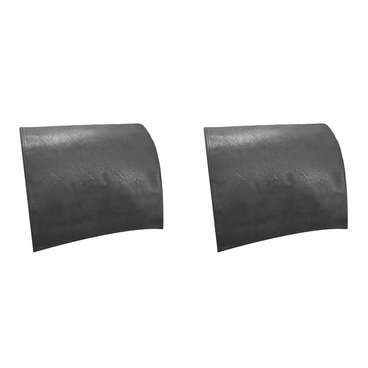 ABDJ-2X Non-Slip Faux Leather Headrest Protector For Recliner Chair,Headrest Cover For Furniture Slipcovers Cover Black