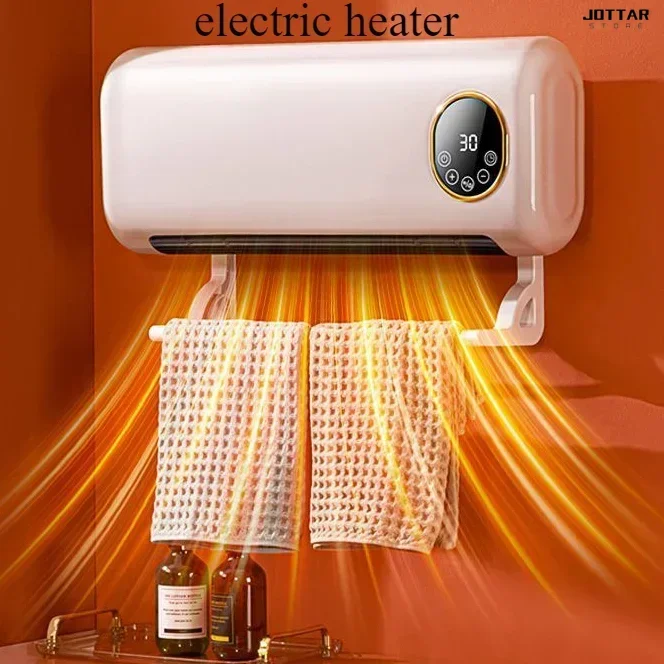 

New home electric heater. Wall-mounted. Power-saving. For bathroom. Intelligent. Waterproof. Hole-free. Small. Quick heating.