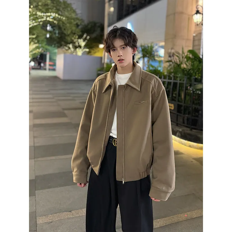 

Утепленная хлопковая куртка мужская повседневная осенне-зимняя, в стиле ретро, модная, американская версия, свободный крой, молодежная, популярная