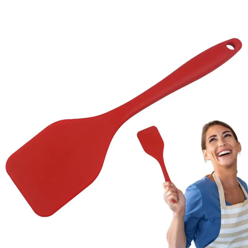 Spatule en silicone pour gâteau à la crème, outils de cuisine, grattoir, tourneur de crêpes, cuillère, centre commercial à salade, poupée de pâte, mélangeurs dramatiques