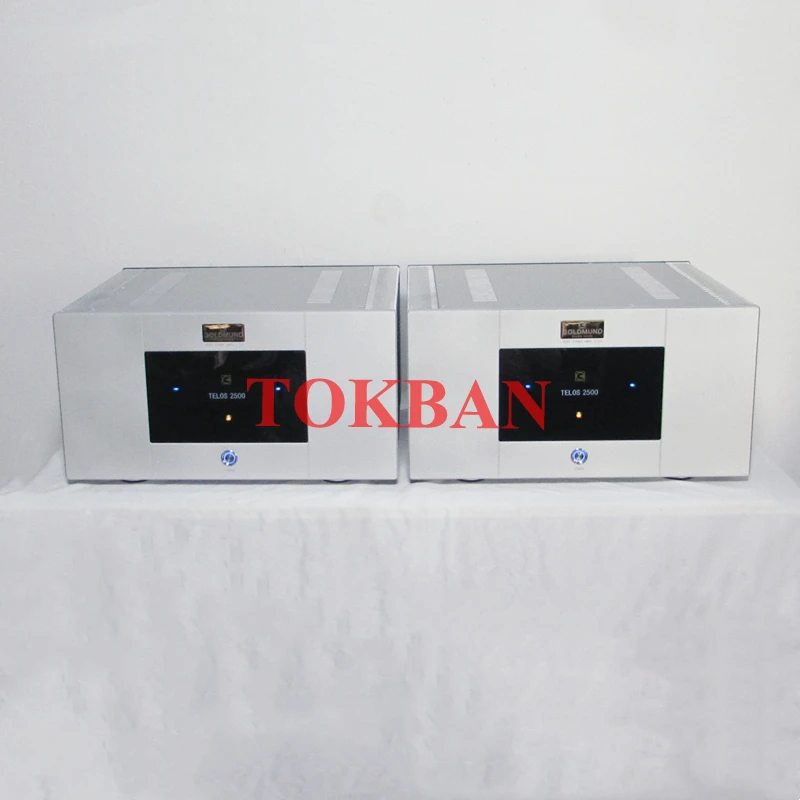 Tokban 1 Pair Goldmund Telos 2500 Mono Power Amplifier 500w High-power Class AB Amp Fully Balanced XLR HIFI Amplifier Audio