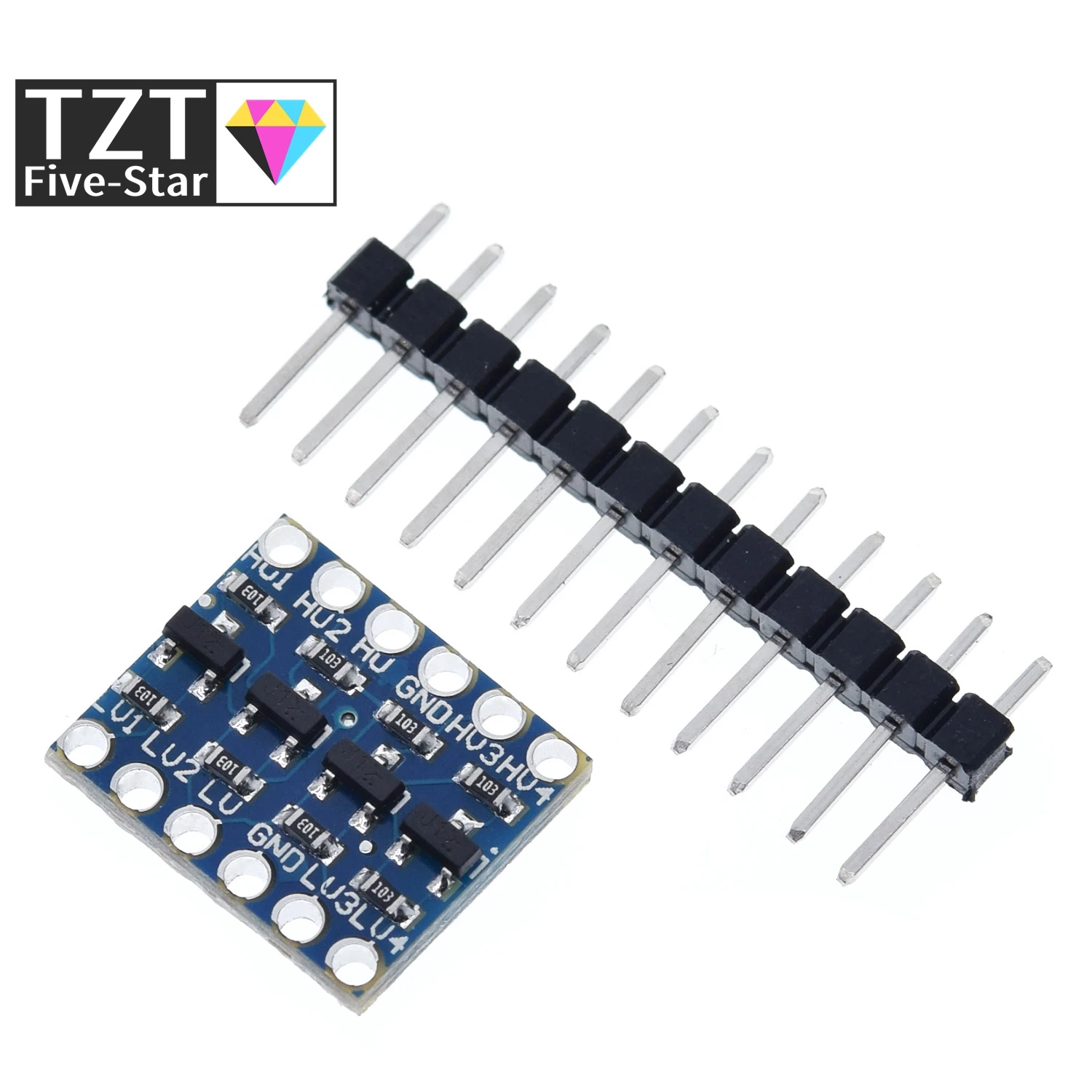 tzt-1-5-10-шт-4-канальный-преобразователь-логического-уровня-iic-i2c-двунаправленный-модуль-от-5-В-до-33-В-для-arduino