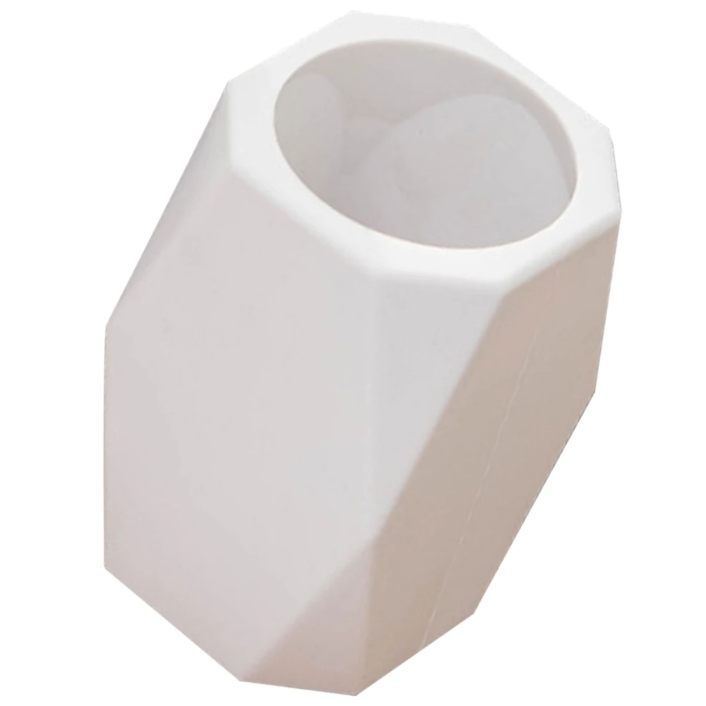 

Silicone Geometric Pen Holder Smooth Surface Desktop ganizer Pencil Cup Stationery Tube Office Accessory Wide Usage Practical