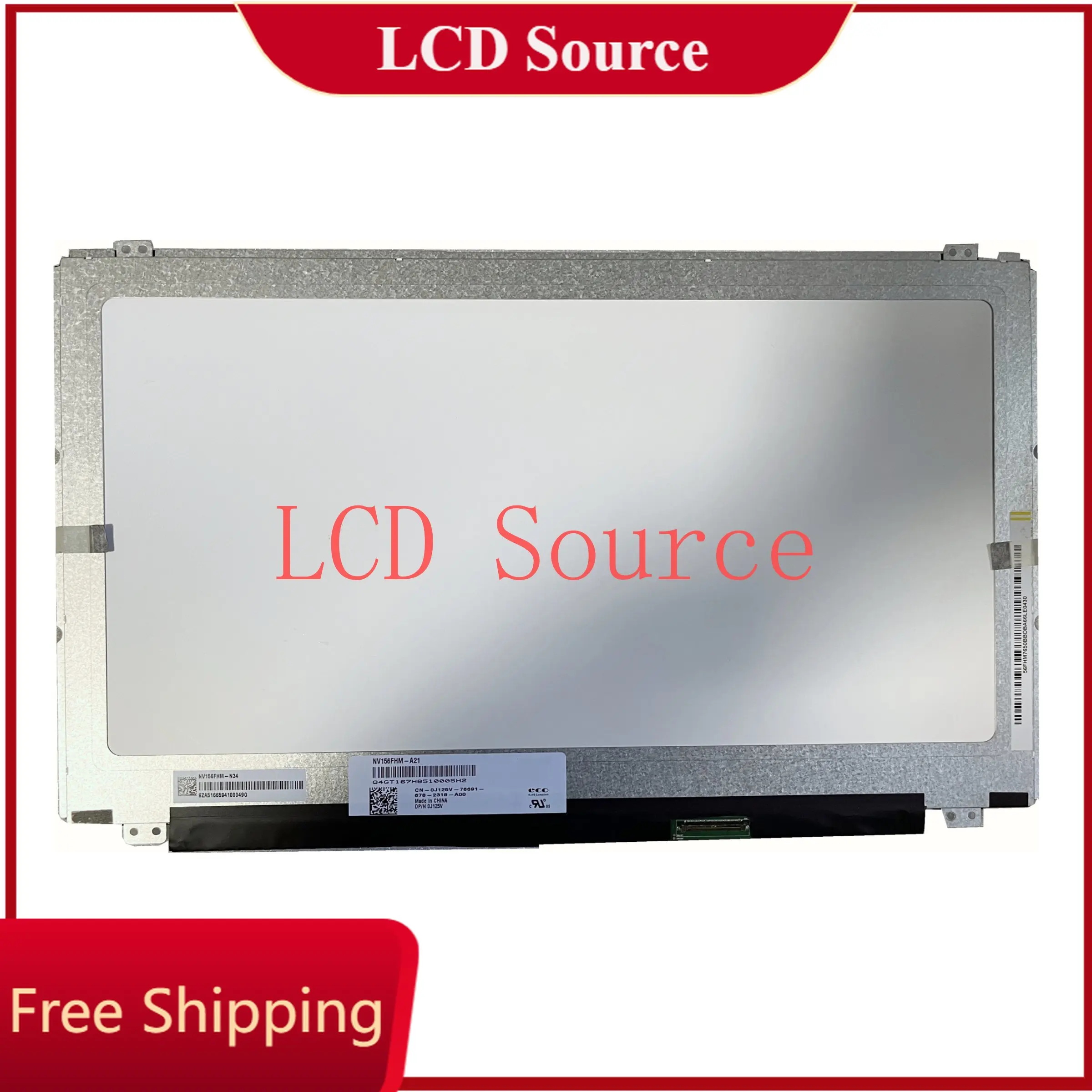 

NV156FHM-A21 40pins Laptop computer LCD screen 15.6 inch NV156FHM-N34 DPN 0J125V 1920×1080