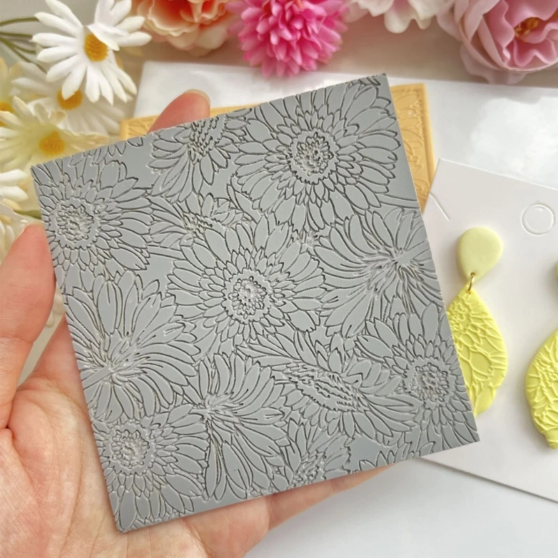 Clay Texture Sheets Clay Texture Mat Silicone Texture Pad for Jewelry Making 40GB