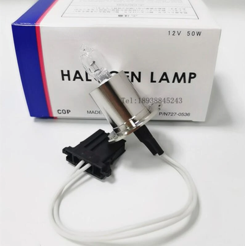 Compatible For Hitachi 727-0536 12V50W Lamp Bulb ,Cobas ROCHE 12V50W C701 C702 C711 C311 C6000 C501 Biochemical Analyzer  Bulb.