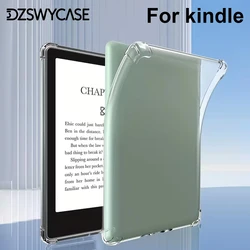 Durchsichtige Hülle für Kindle Paperwhite 5 4 3 2 1, für Kindle 11./10. Generation, TPU-Rückseite, ultradünne TPU-Softcover