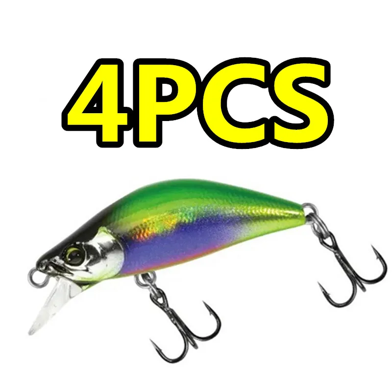 

LURETV Stream Road Yamino Micro bait 54S 4PCS 5.4cm 5.3g Trout Ma Kou Jun Fish Hook bait 9132