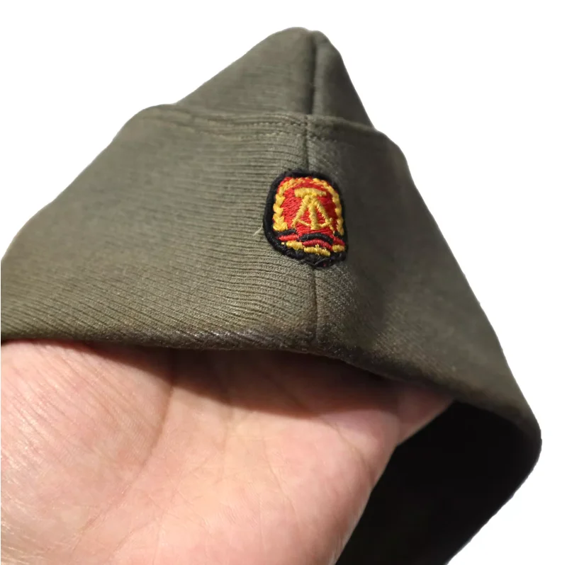 East German Original 57 Ship Anchor Herringbone Gray Cosplay Reenactment Collectible Hat